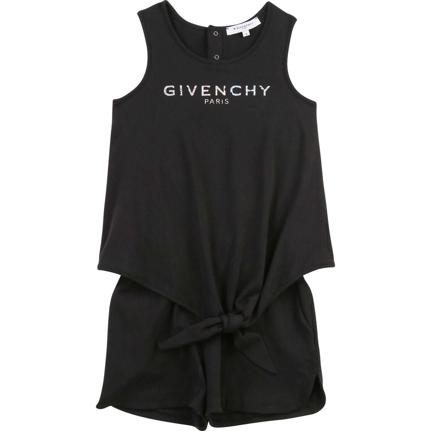 Girls Black Logo Cotton Set