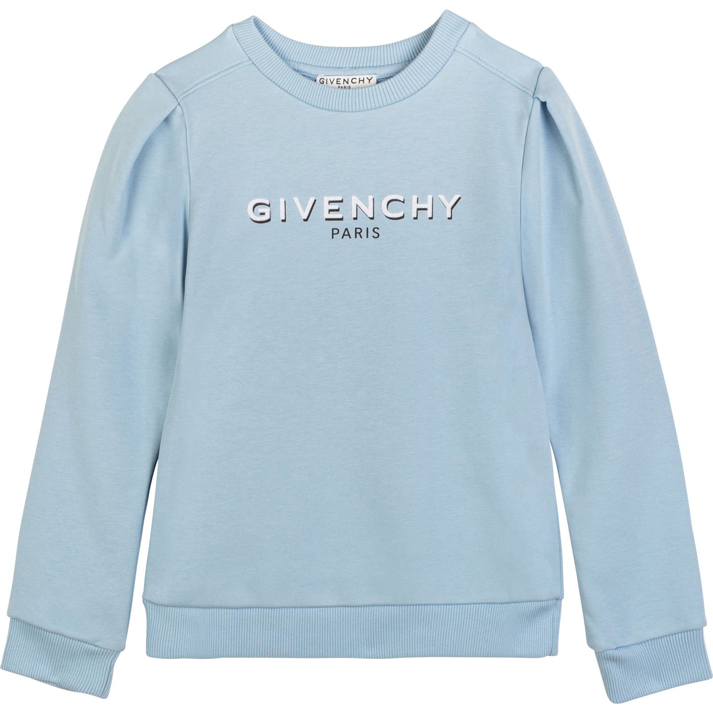 女童蓝色Logo棉卫衣