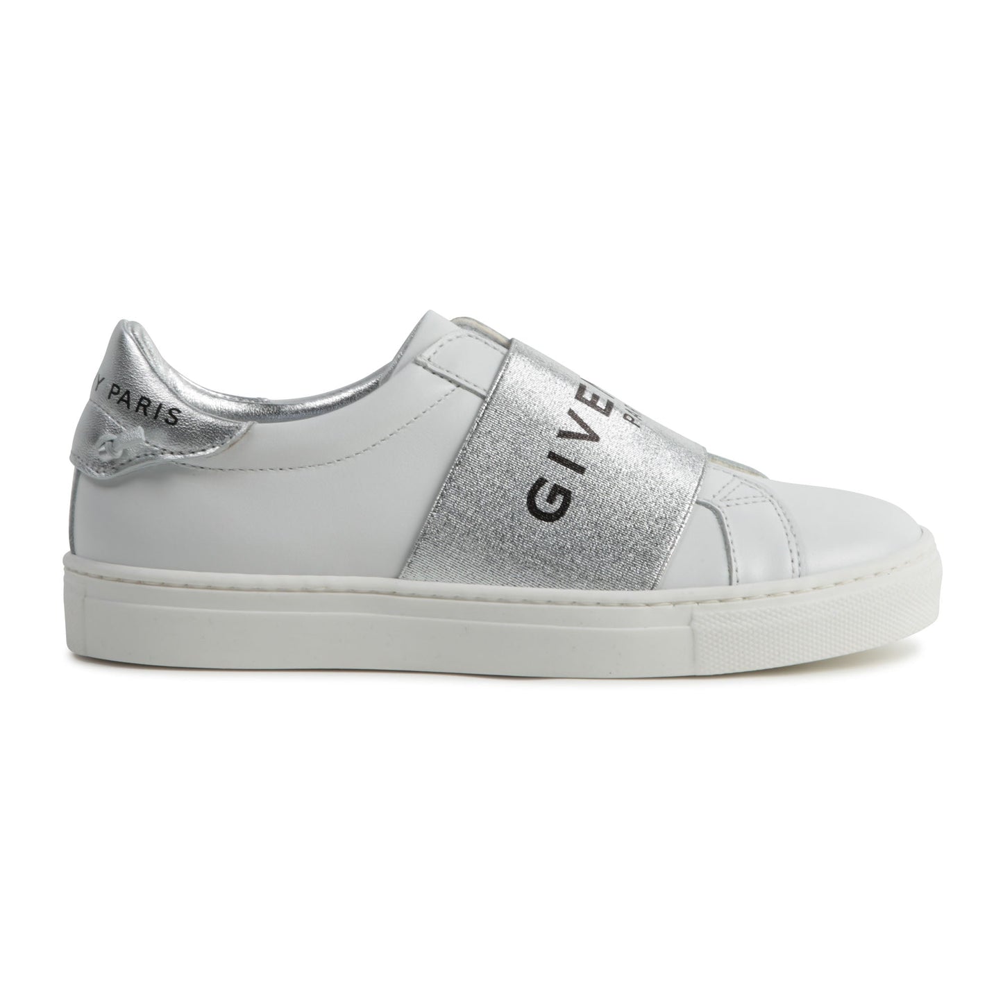 Girls White Logo Leather Shoes