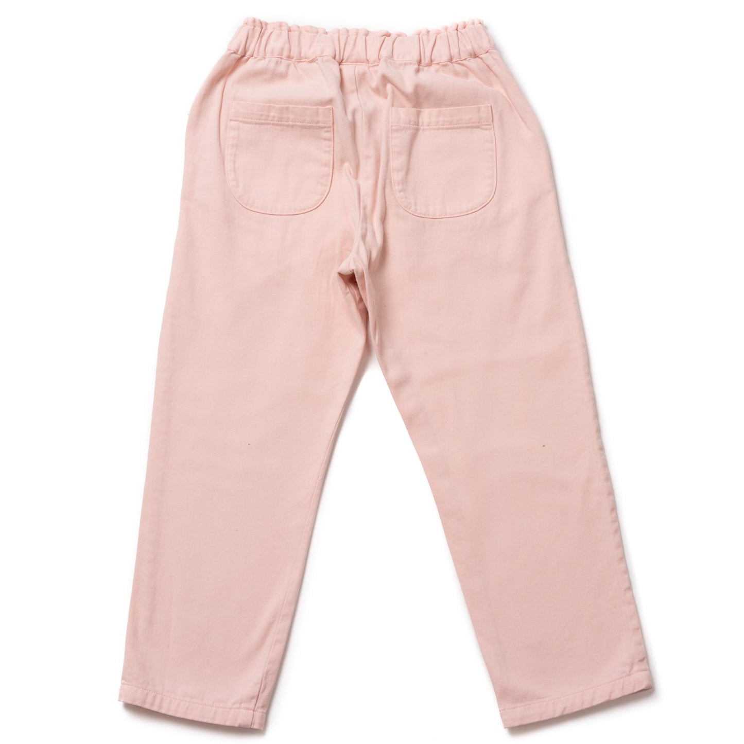 Girls Pink Velvet Cotton Trousers