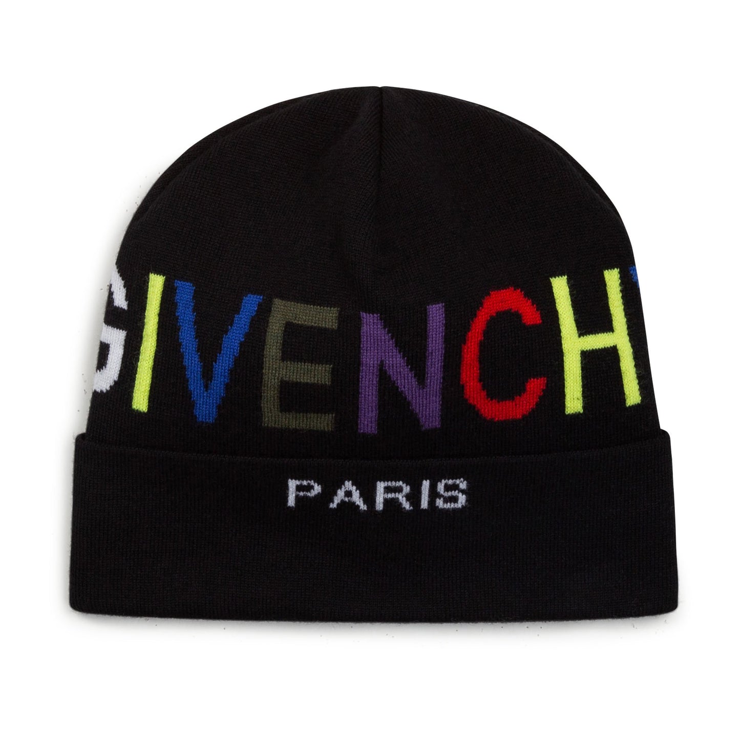 男童黑色Logo羊毛帽子