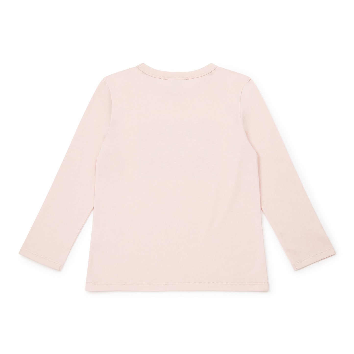 女童粉色印花棉T恤