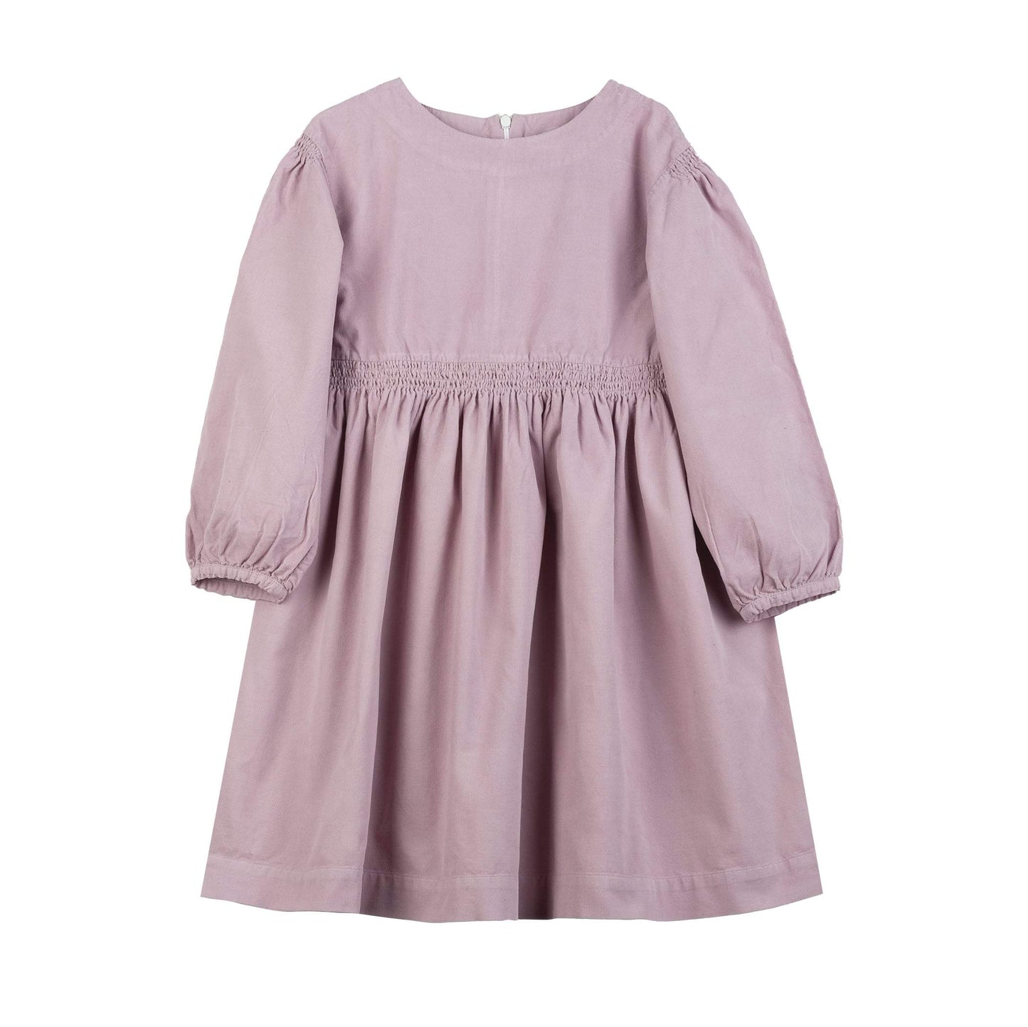 女童淡紫色棉连衣裙