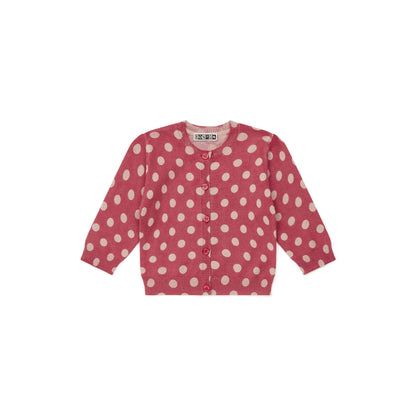 女婴红色圆点开衫