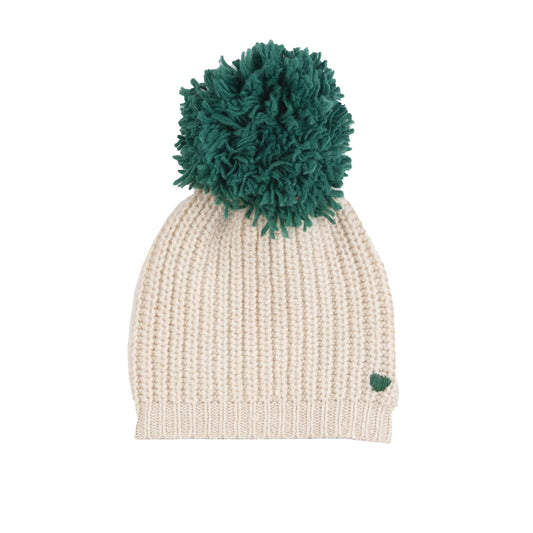 儿童白色针织帽