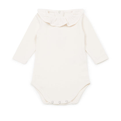 女婴浅粉色棉连体衣