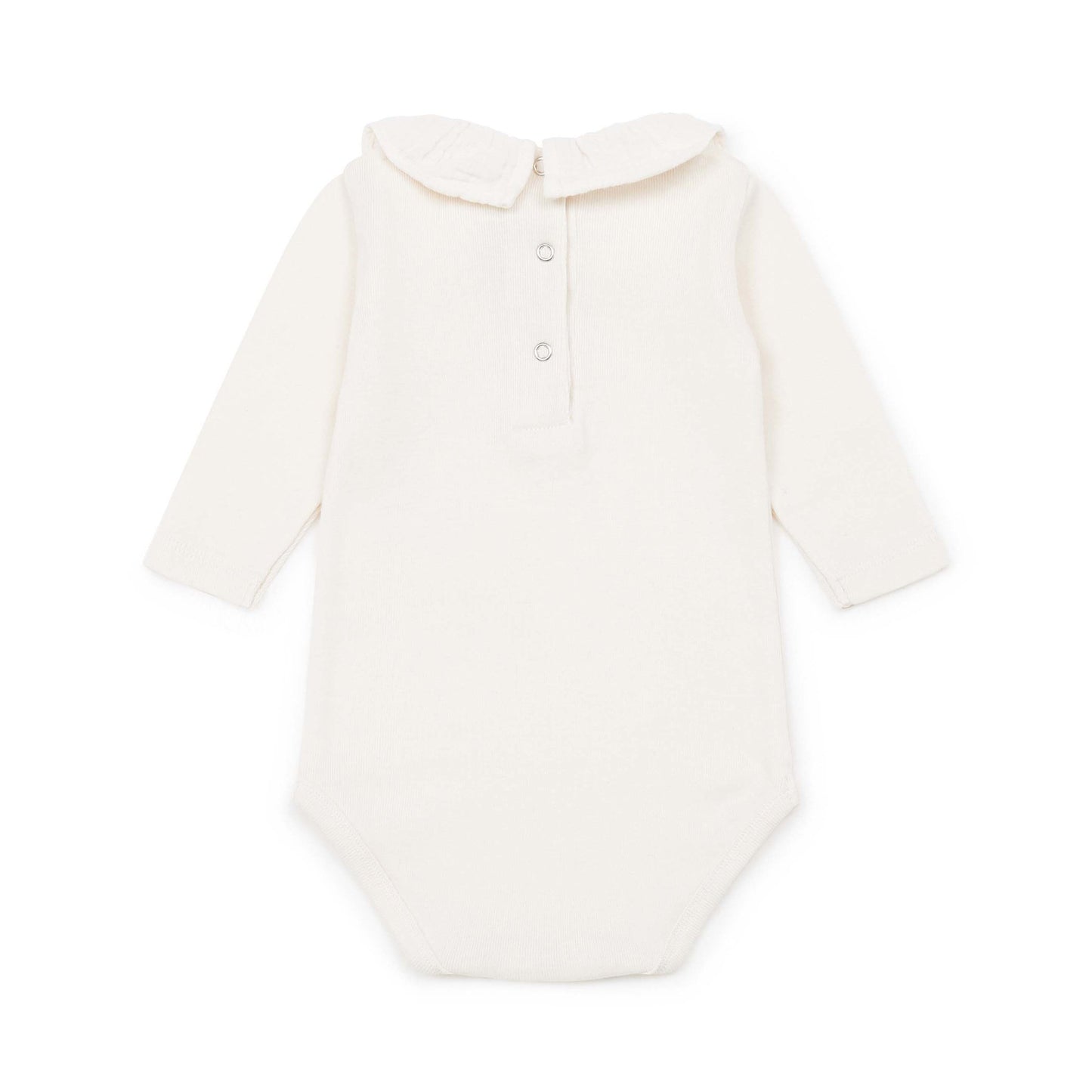 女婴浅粉色棉连体衣