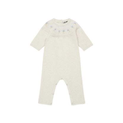 婴儿白色羊毛连体衣