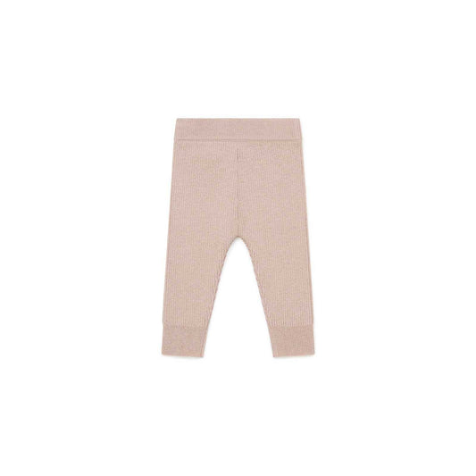 女婴粉色羊毛打底裤