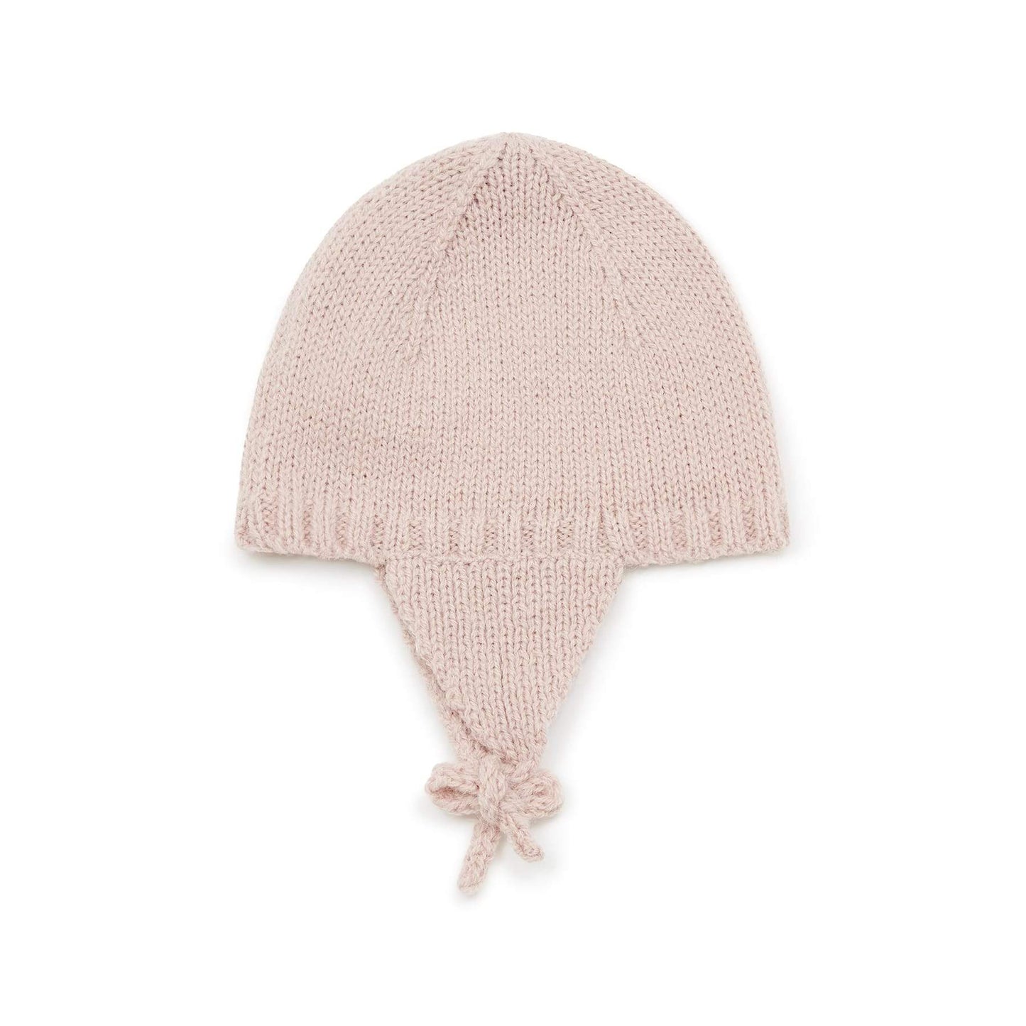 女婴粉色针织帽