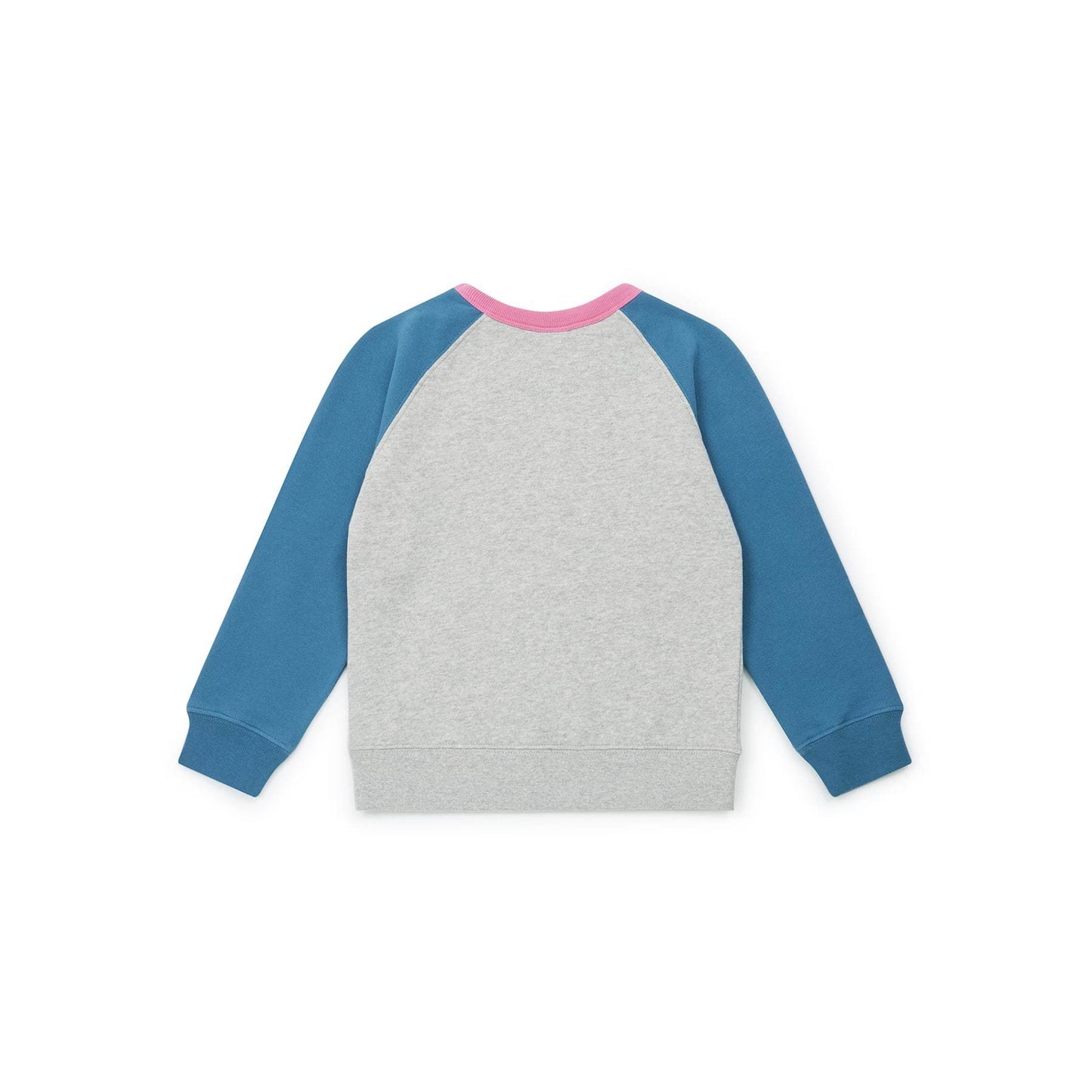 女童蓝色印花棉卫衣