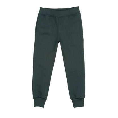 男童绿色棉长裤