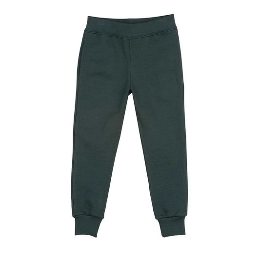 男童绿色棉长裤