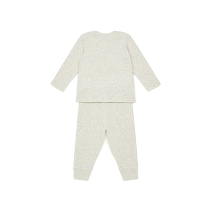 婴儿灰色棉套装