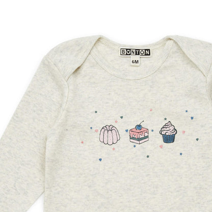 婴儿灰色棉套装