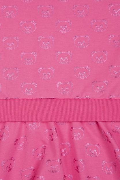 Girls Pink Cotton Dress