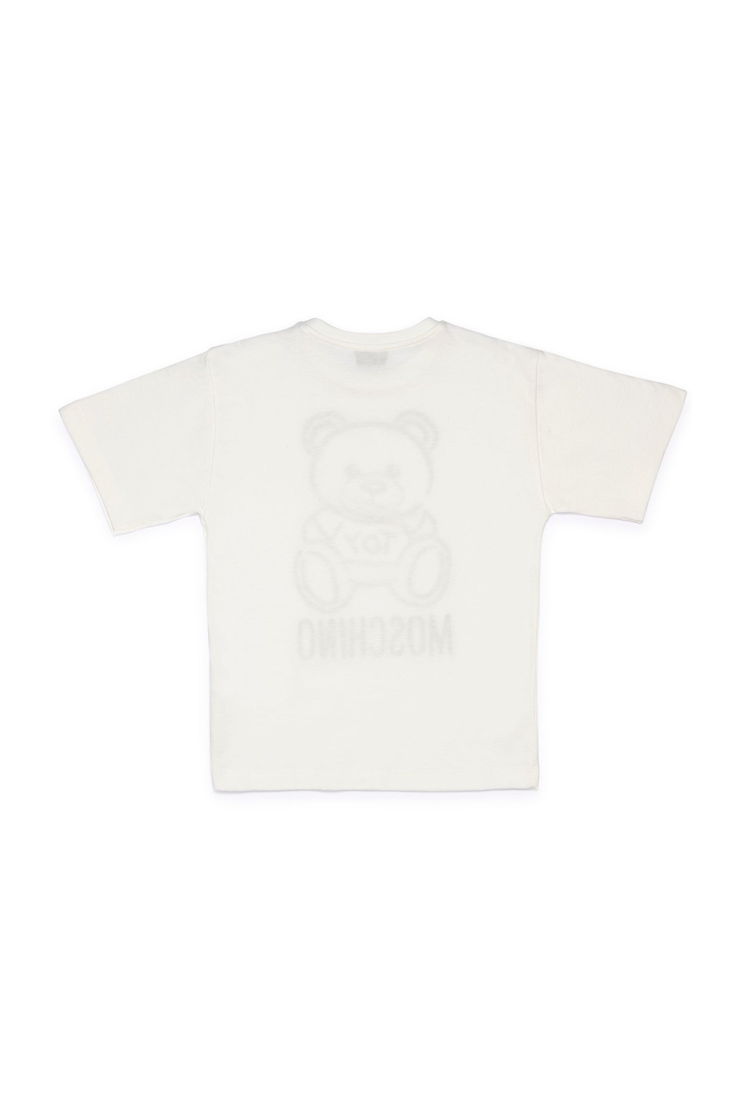 Boys & Girls White Toy Cotton T-shirt