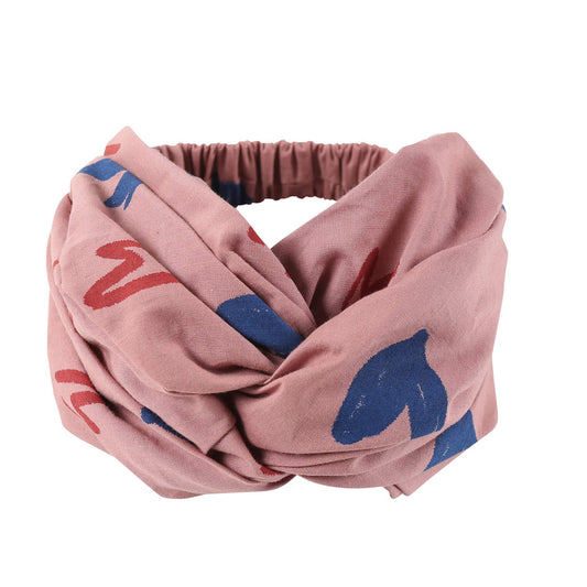 Girls Pink Heart Headband