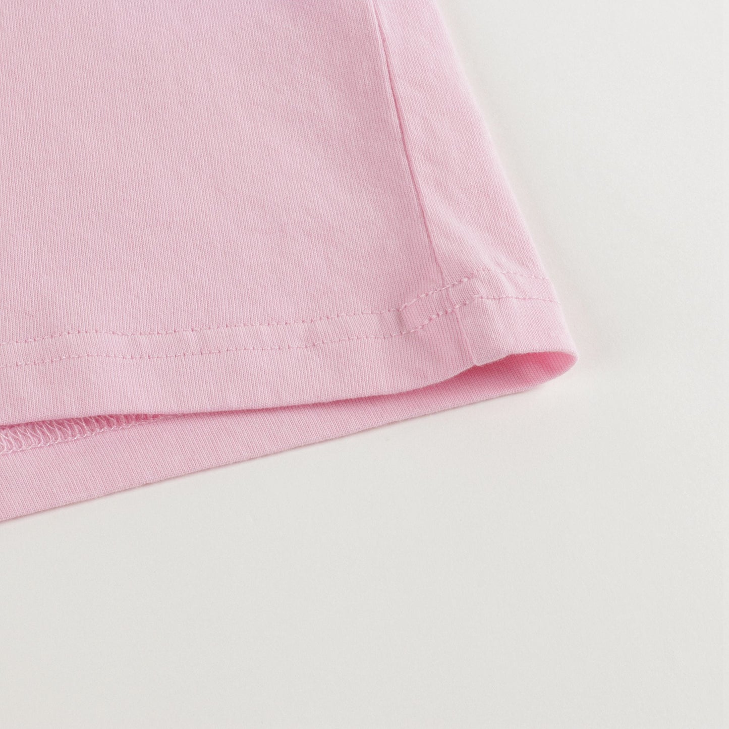 Girls Pink Languages Cotton Top