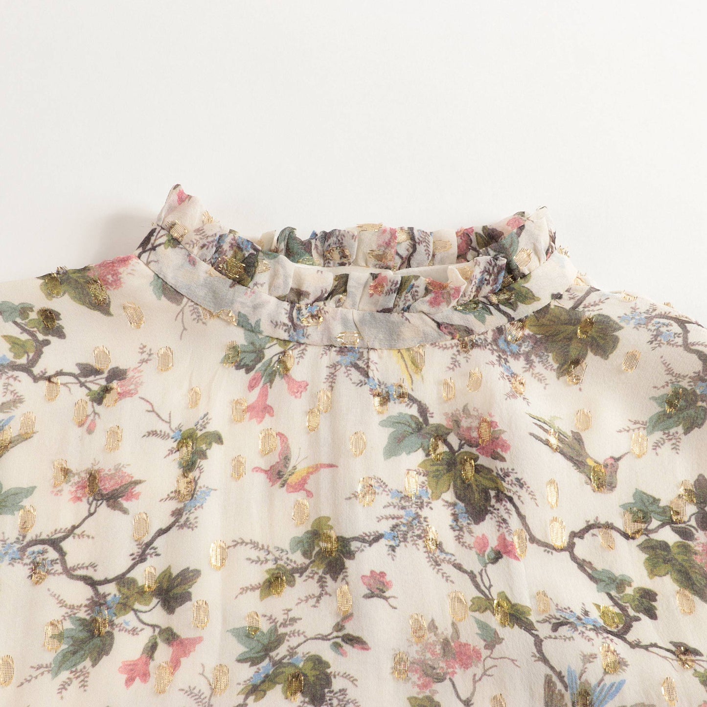 女童米色印花连衣裙
