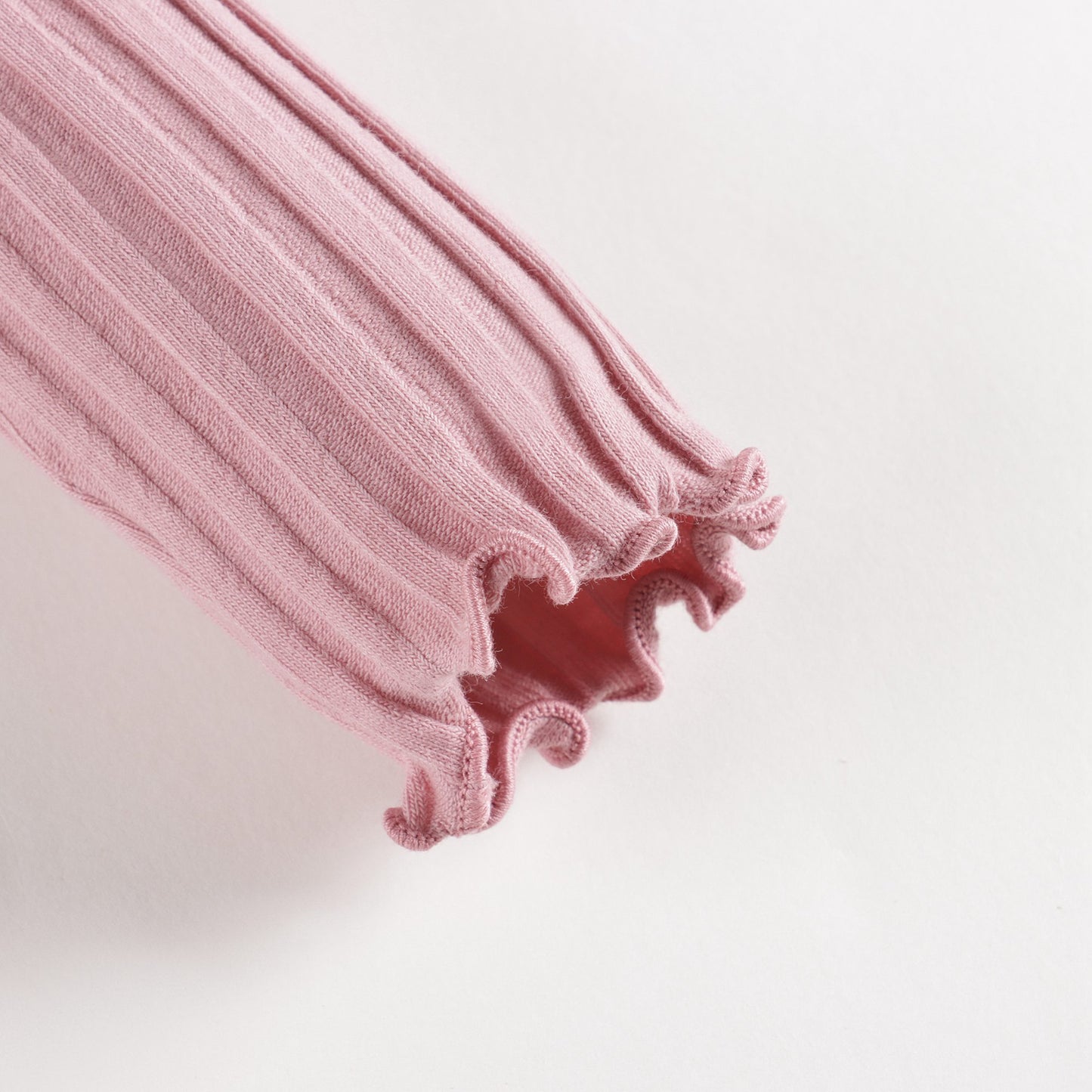 女童粉色棉高领衫