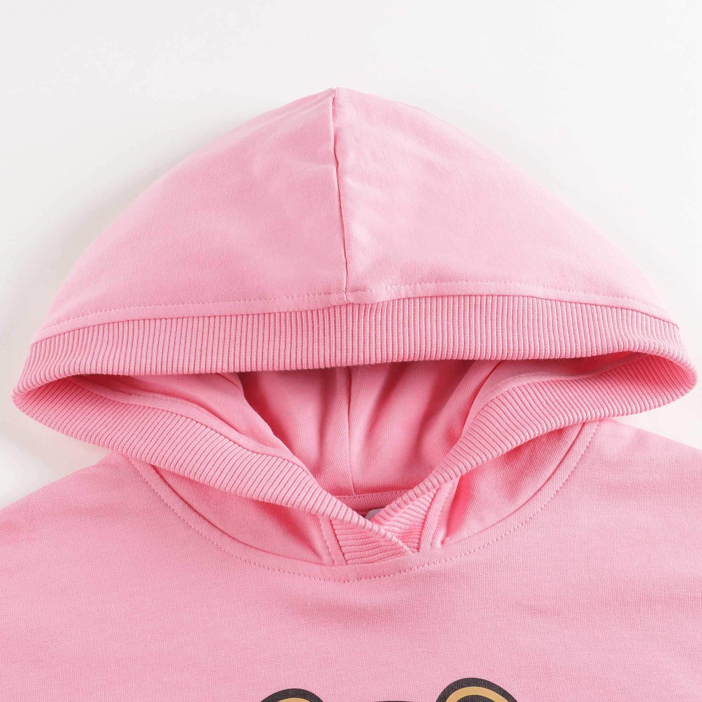 女童粉色Logo棉卫衣