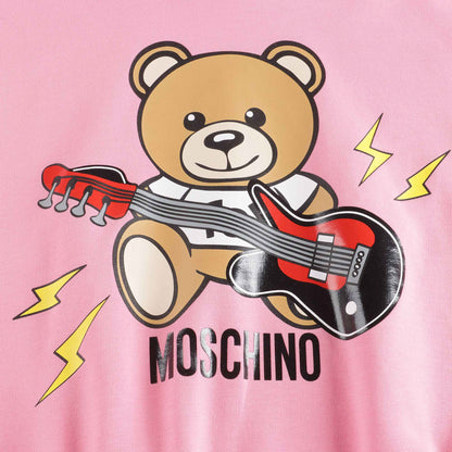 女童粉色Logo棉卫衣