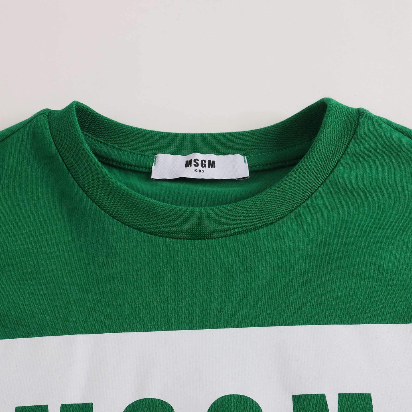 儿童绿色Logo棉T恤