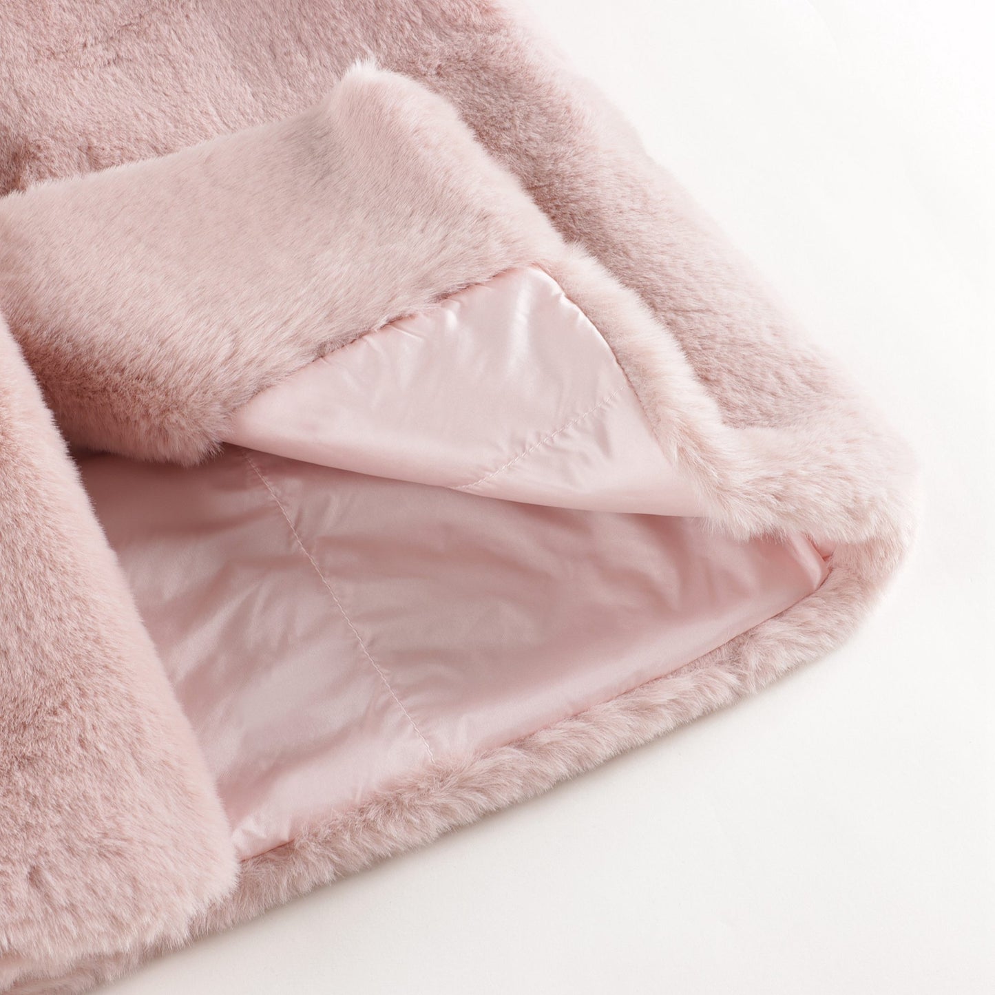 女童粉色棉外套