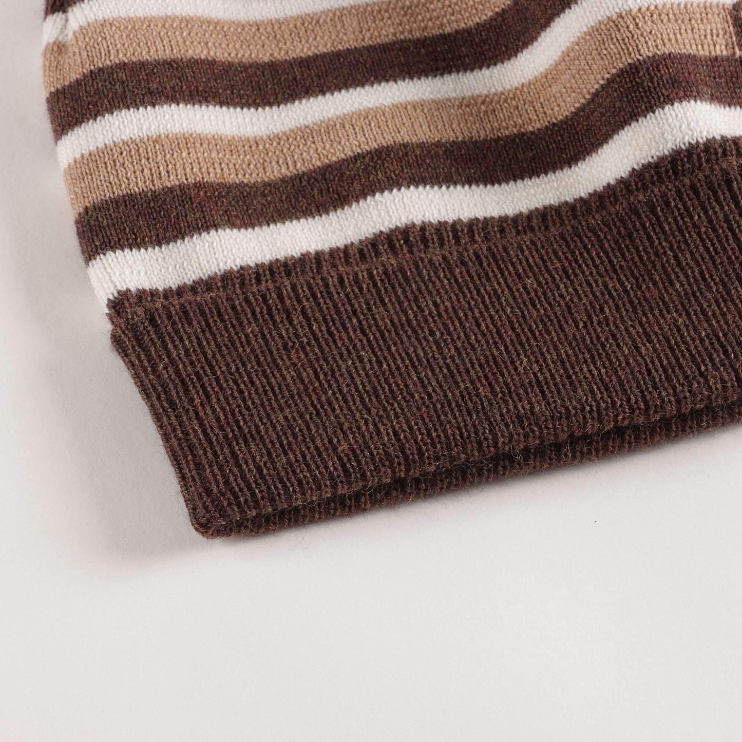 儿童米色Logo羊毛针织帽