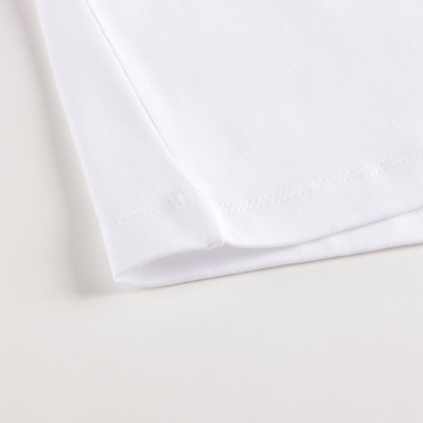 女童白色Logo棉T恤