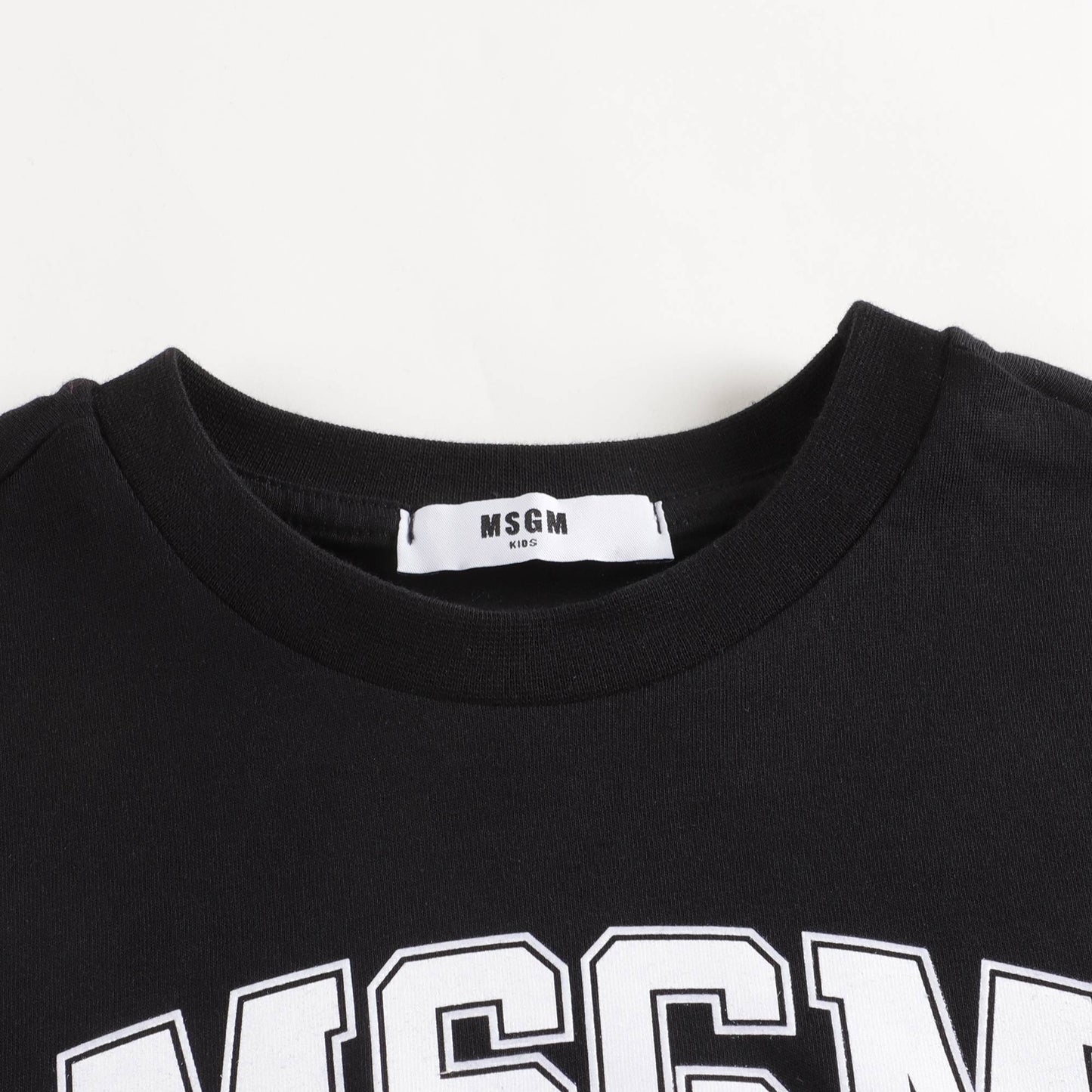 女童黑色Logo棉T恤