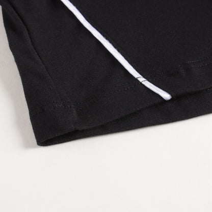 女童黑色Logo棉T恤