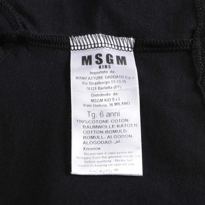 女童黑色Logo棉T恤