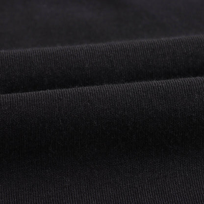 女童黑色闪光Logo棉T恤