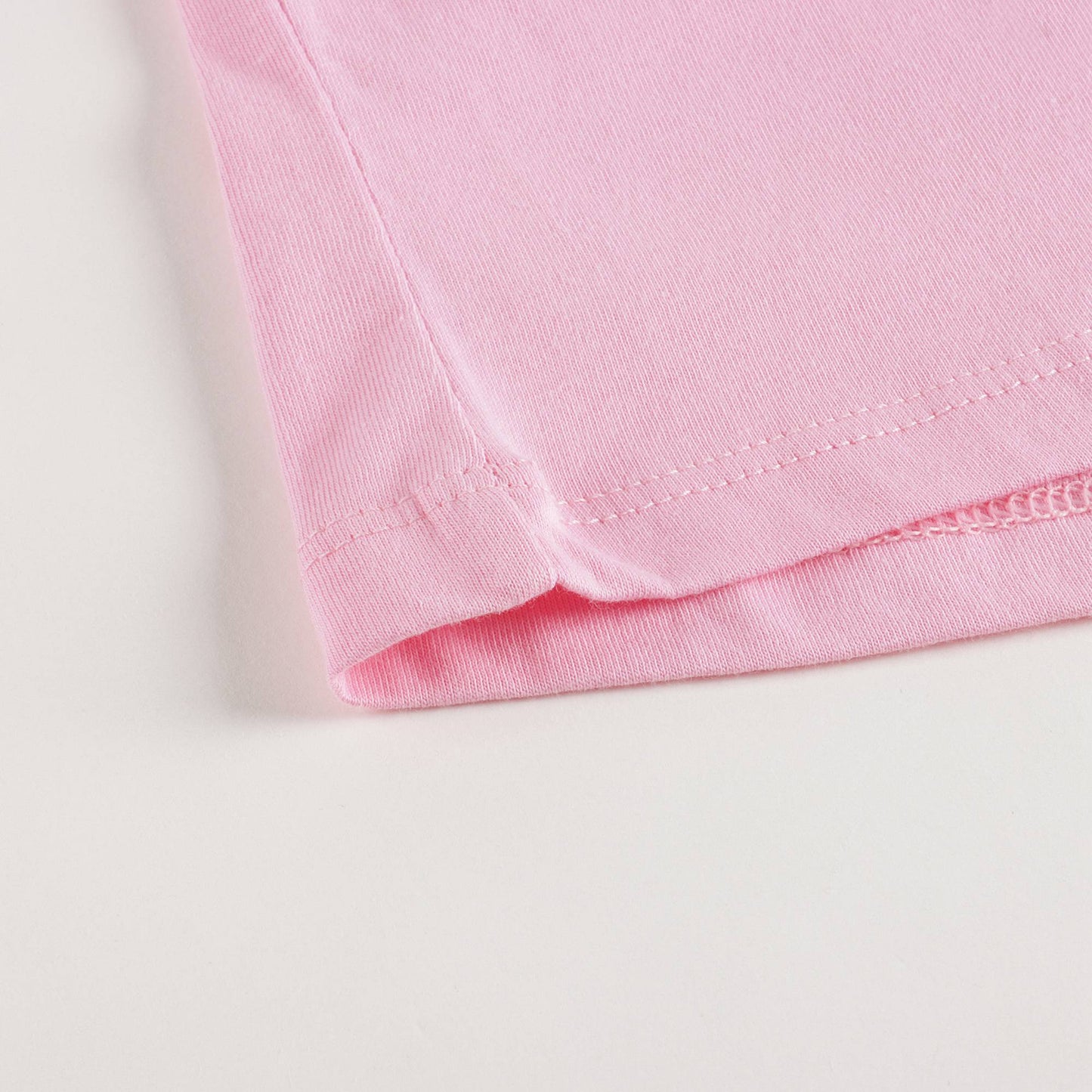 女童粉色Logo棉T恤