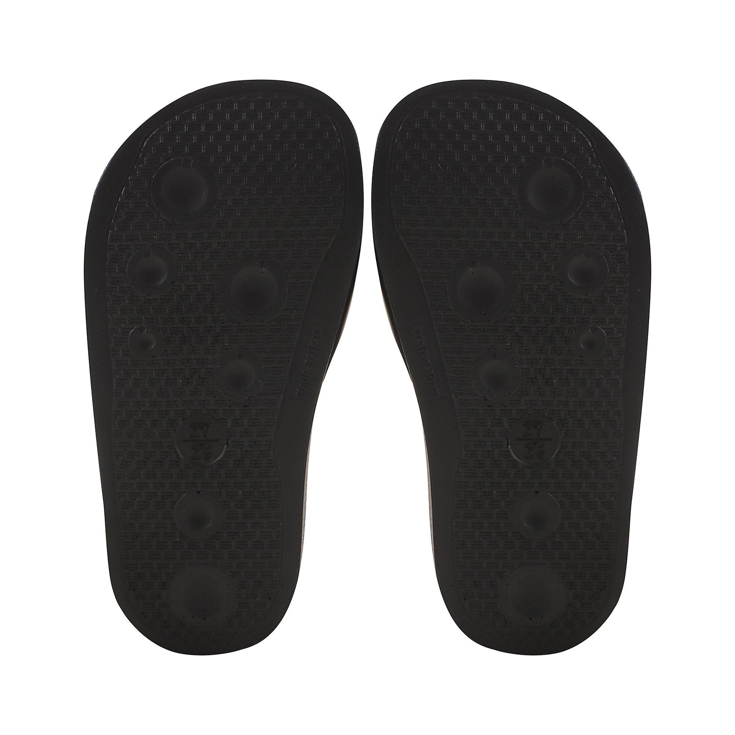 儿童黑色Logo拖鞋