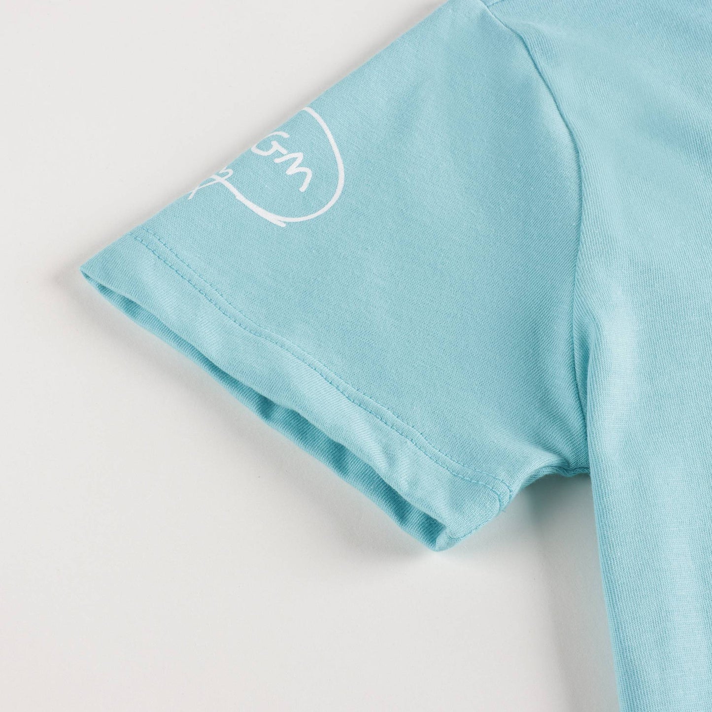 女童蓝色Logo棉T恤