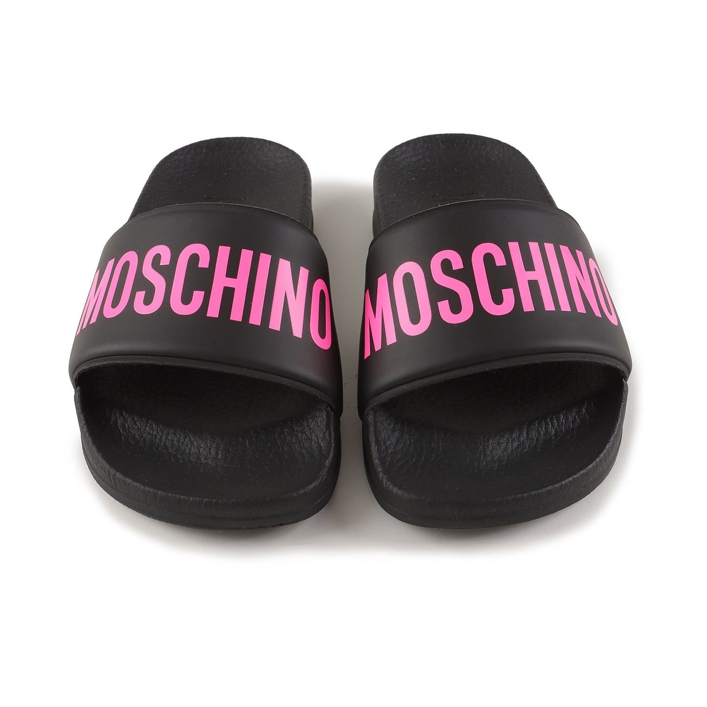 儿童黑色Logo拖鞋