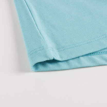 女童蓝色Logo棉T恤