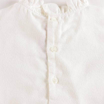 女童白色棉上衣