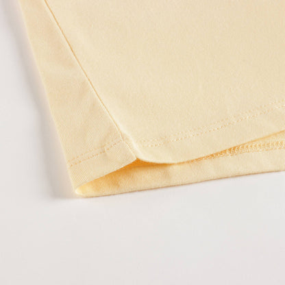 婴儿黄色Logo棉T恤