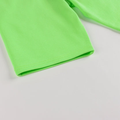 Boys & Girls Green Cotton Shorts