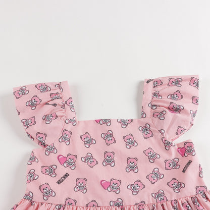 Baby Girls Pink Toy Cotton Dress