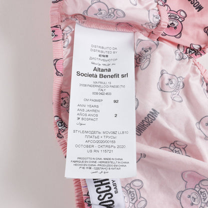 Baby Girls Pink Toy Cotton Dress