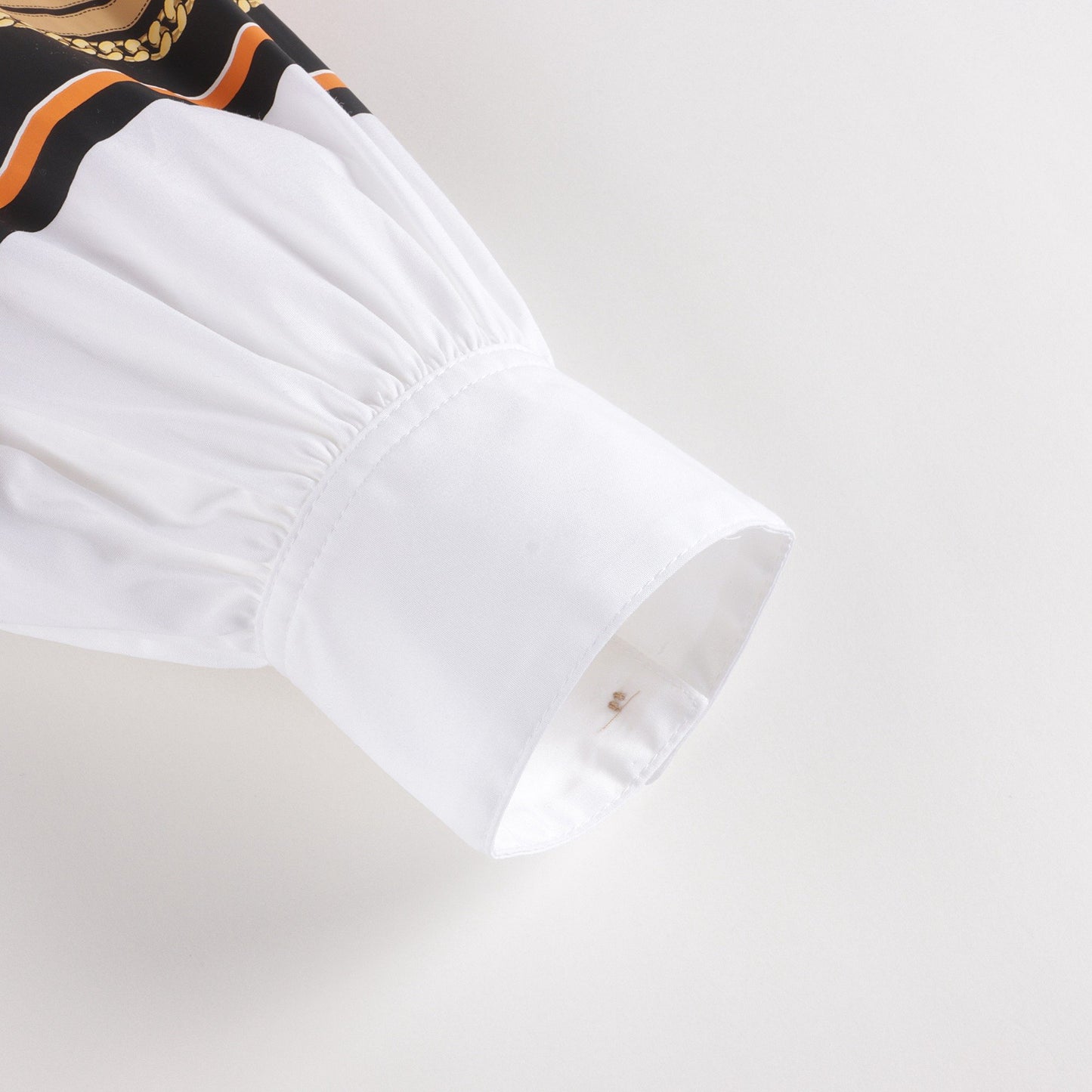 Girls White Painted Cotton Dress