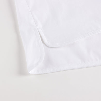 Girls White Painted Cotton Dress