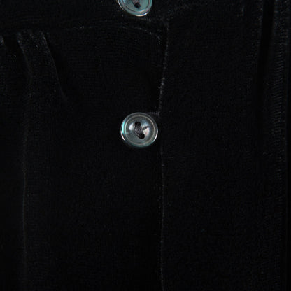 女小童黑色丝绒礼服裙