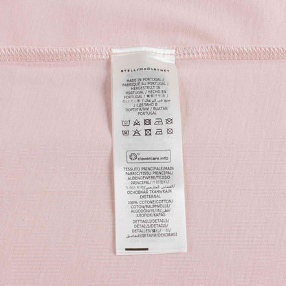 Girls Pink Printed Cotton T-Shirt