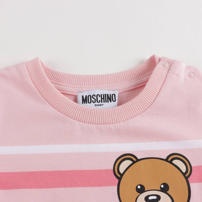 Baby Girls Pink Stripe Cotton Dress